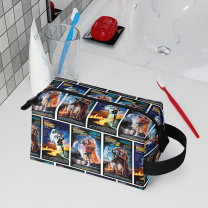 Back To The Future Movie Posters Collage Toiletry Bag