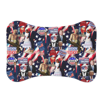 Donald Trump 2024 MAGA Montage Pet Feeding Mats