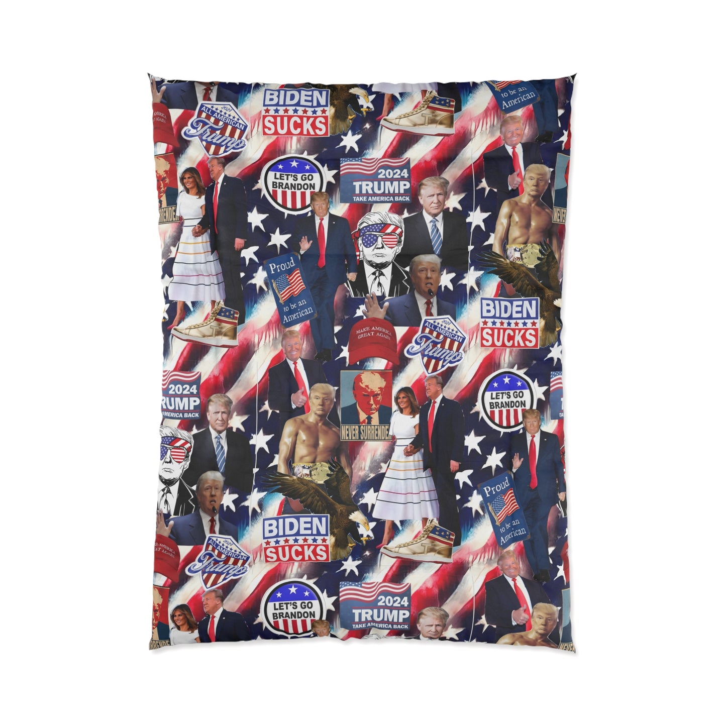 Donald Trump 2024 MAGA Montage Comforter