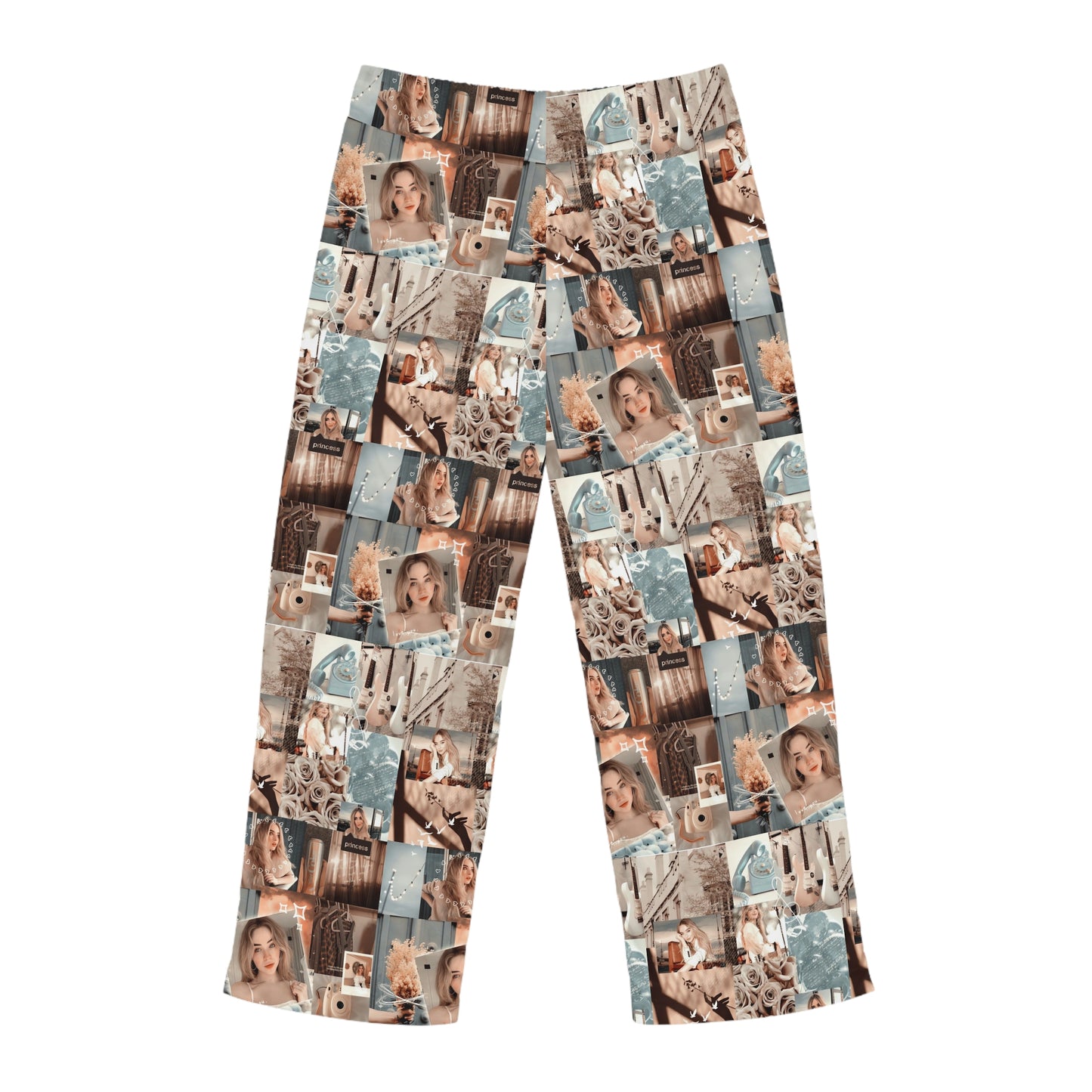 Sabrina Carpenter Peachy Princess Collage Men's Pajama Pants