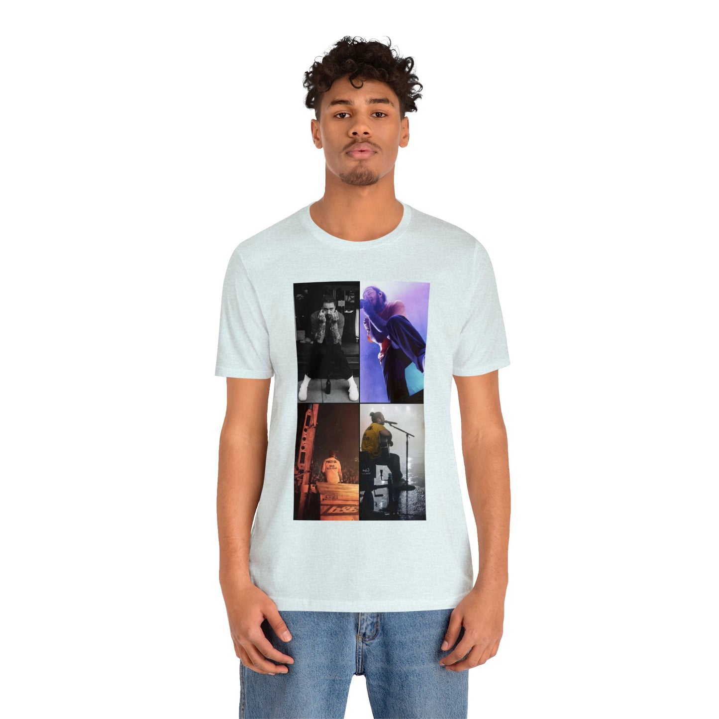 Post Malone On Tour Collage Unisex Jersey Short Sleeve Tee Shirt