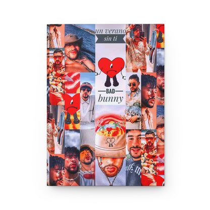 Bad Bunny Un Verano Sin Ti Photo Collage Hardcover Journal