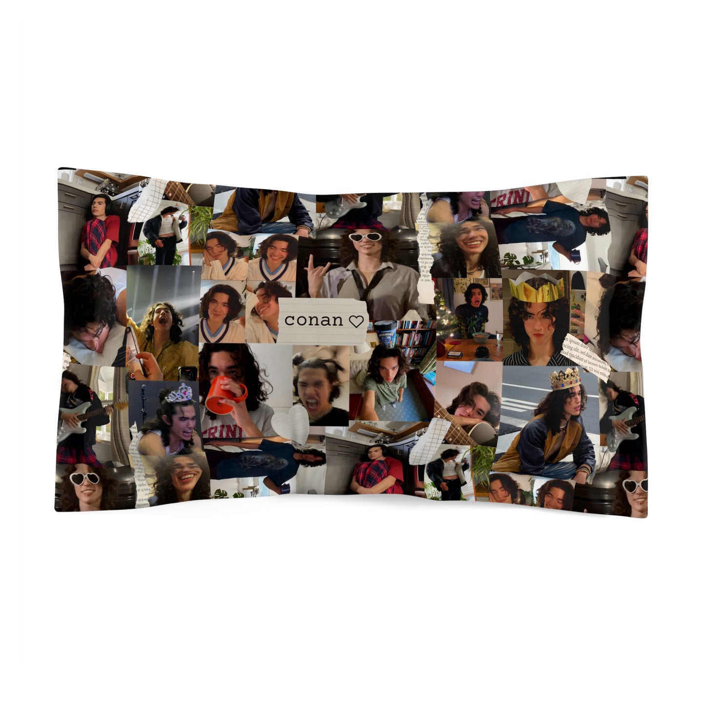 Conan Grey Being Cute Photo Collage Microfiber Pillow Sham