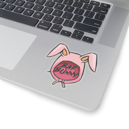 Bad Bunny Hoodie Logo Kiss-Cut Sticker