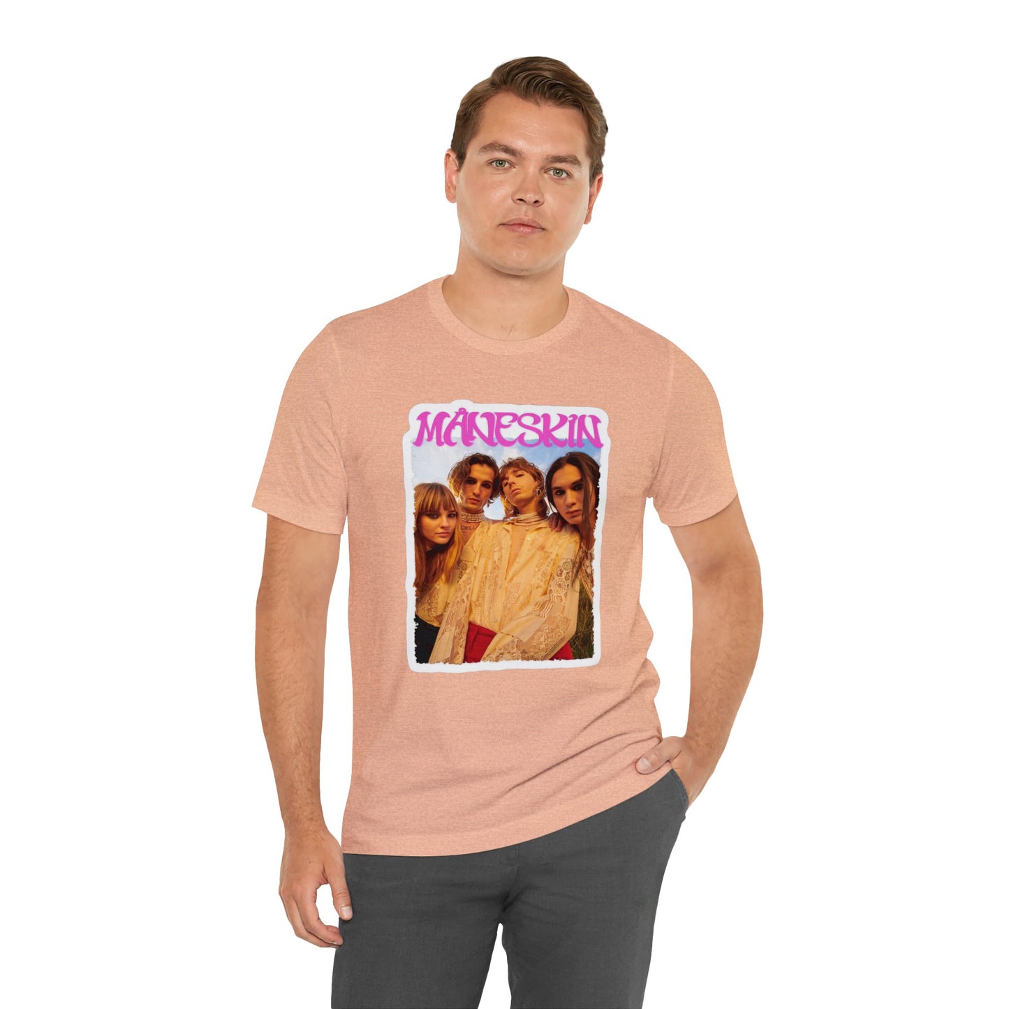 Måneskin Group Photo Unisex Jersey Short Sleeve Tee Shirt