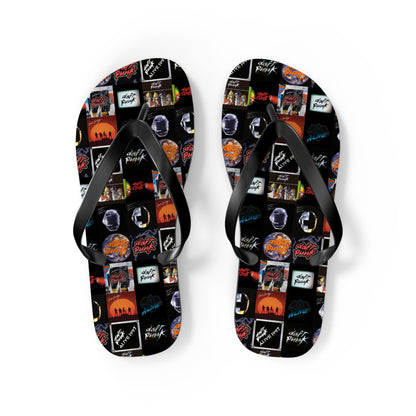 Daft Punk Album Cover Art Collage Flip Flops