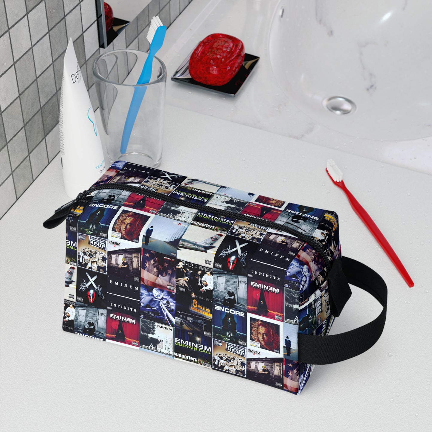 Eminem Album Art Cover Collage Toiletry Bag