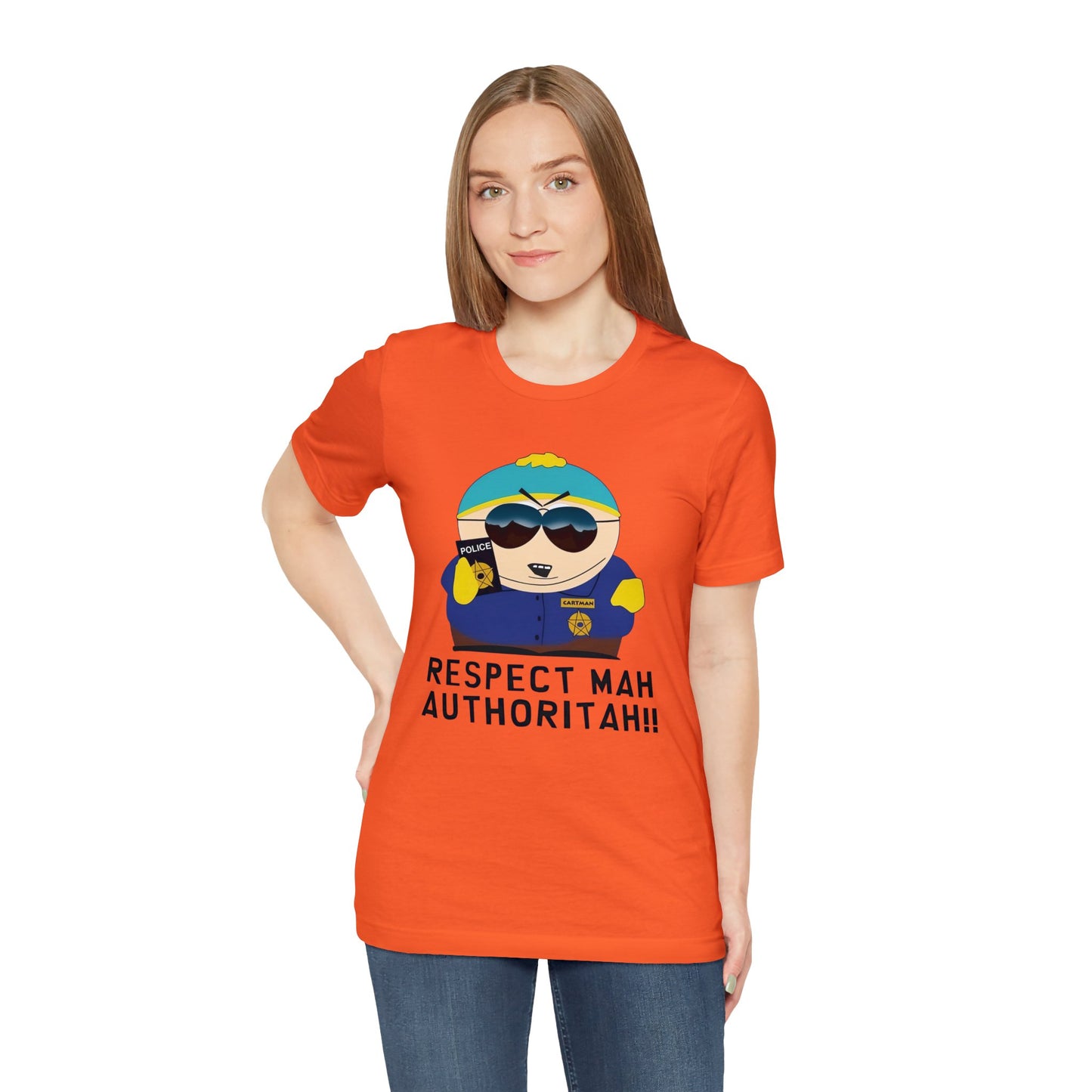 South Park Cartman Respect Mah Autheritah! Unisex Jersey Short Sleeve Tee