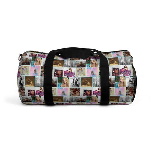 Taylor Swift Album Art Collage Pattern Duffel Bag