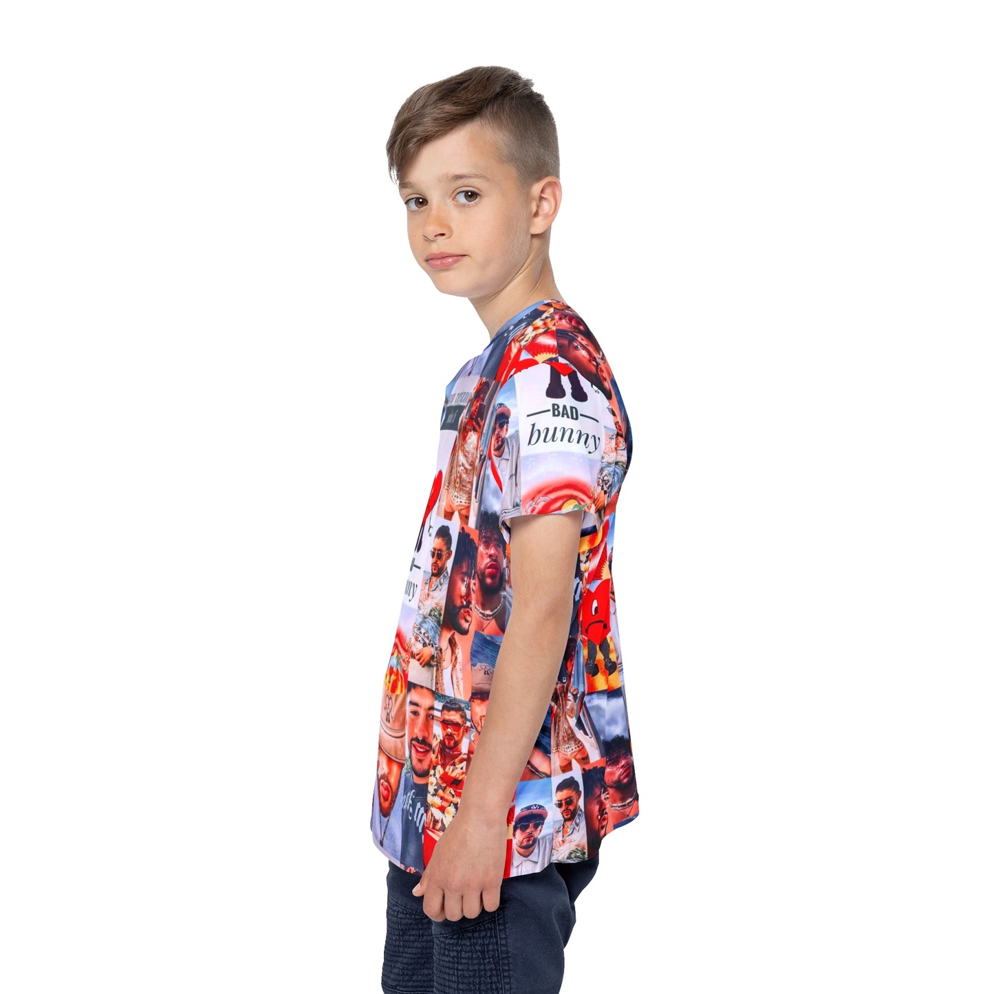 Bad Bunny Un Verano Sin Ti Photo Collage Kids Sports Jersey