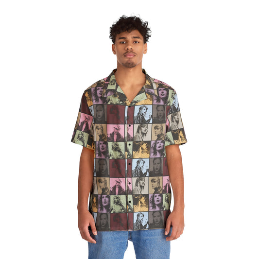Taylor Swift Eras Collage Men's Hawaiian Shirt