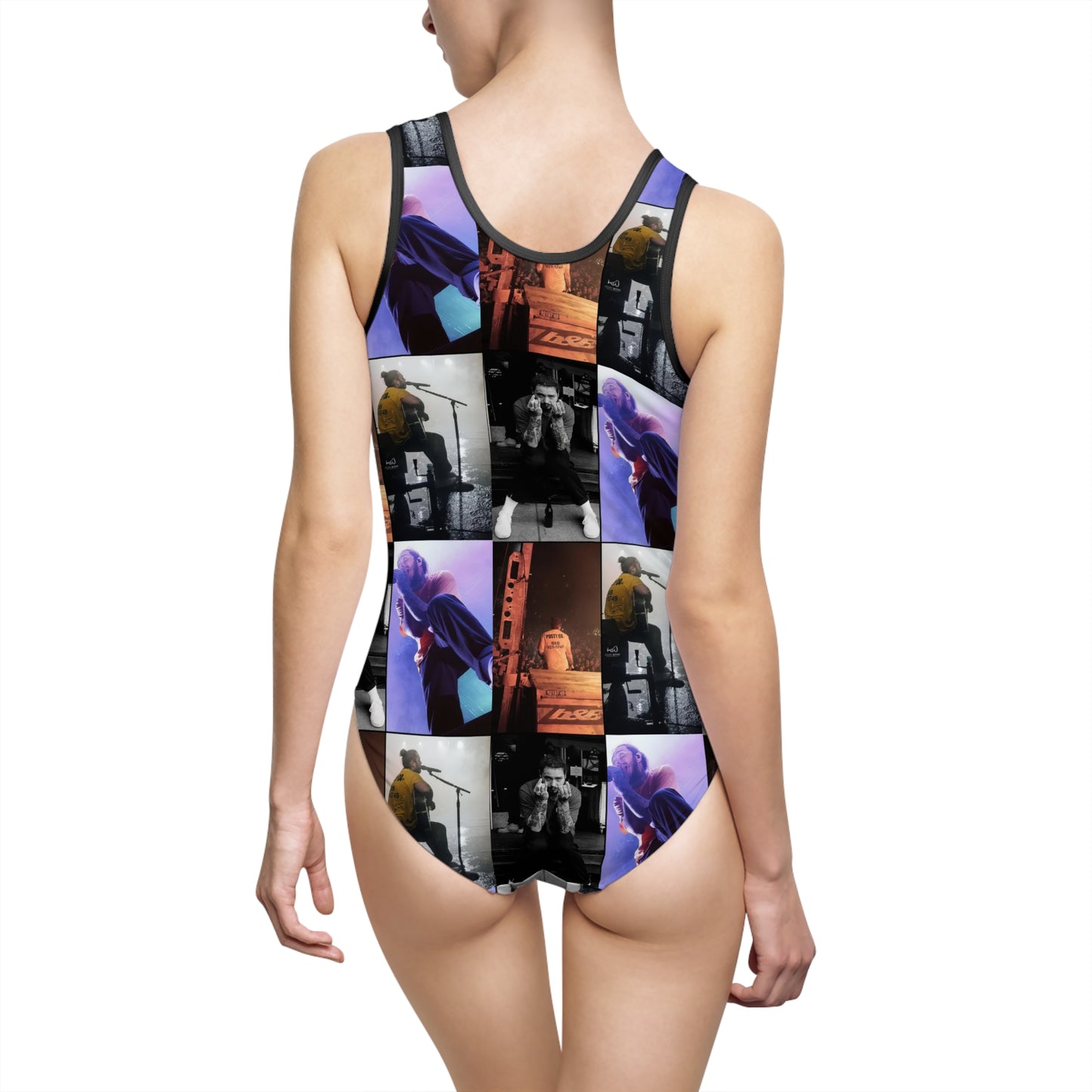 Post Malone On Tour Collage Women's Classic One-Piece Swimsuit