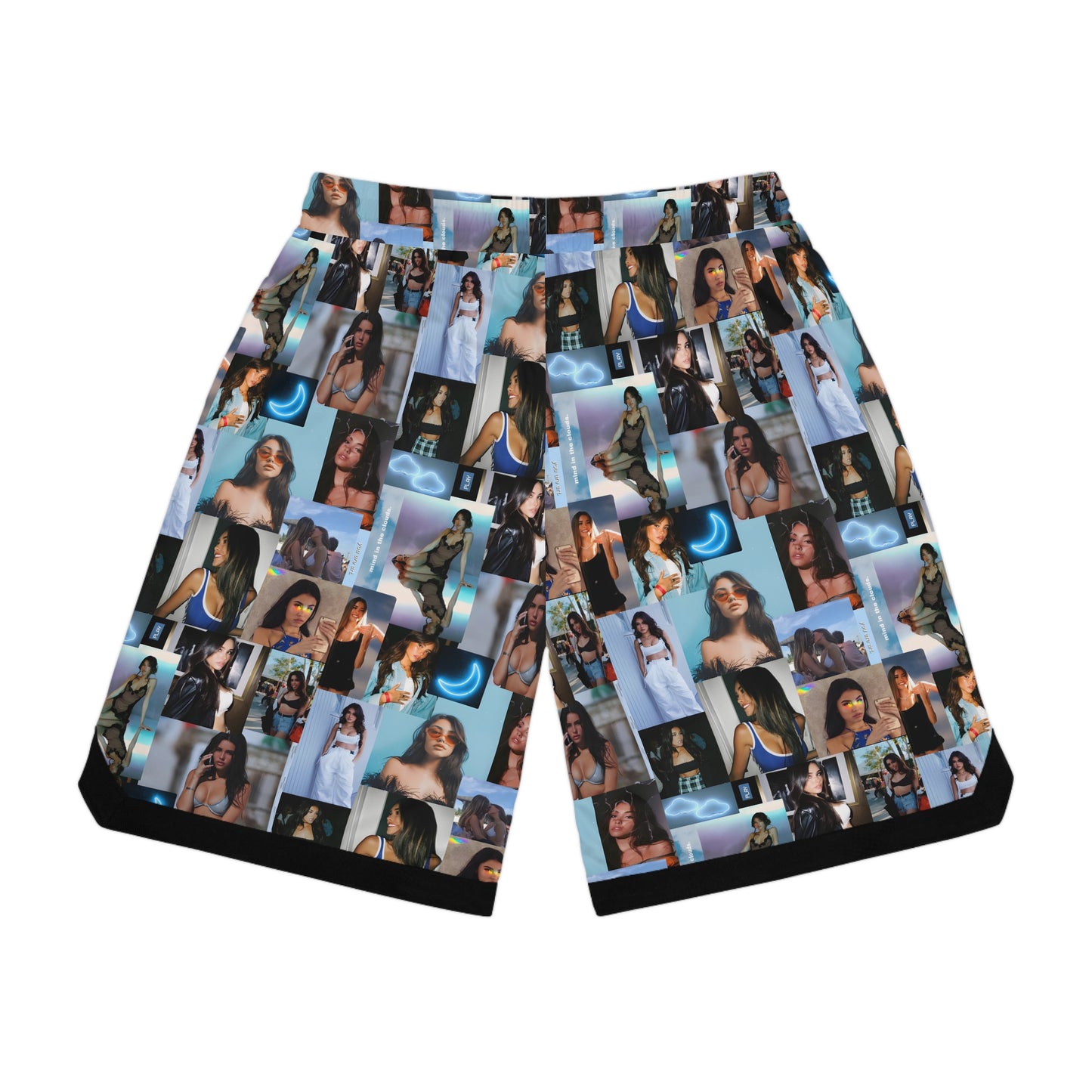 Madison Beer Mind In The Clouds Collage Basketball Rib Shorts