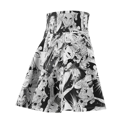 Demon Slayer Kyojuro Rengoku Collage Women's Skater Skirt