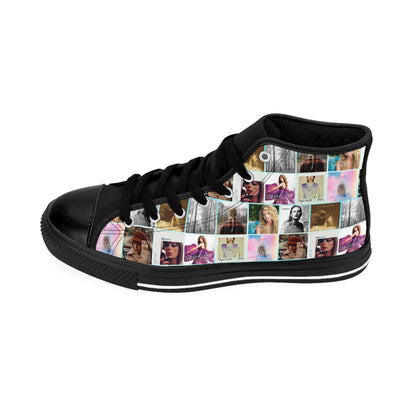 Taylor Swift Album Art Collage Women's Classic Sneakers