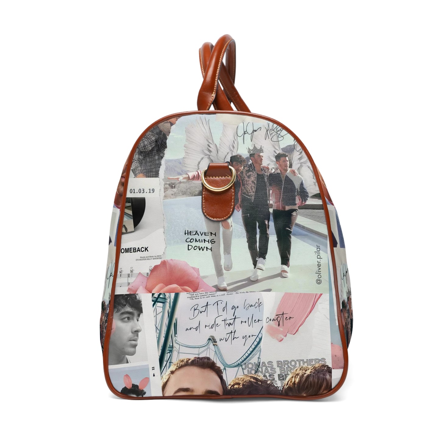 Jonas Brothers Happiness Begins Collage Waterproof Travel Bag