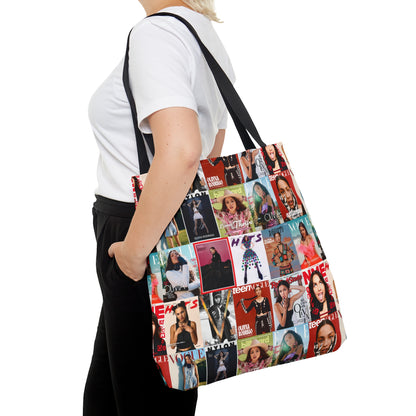 Olivia Rodrigo Magazine Cover Collage Pattern Tote Bag