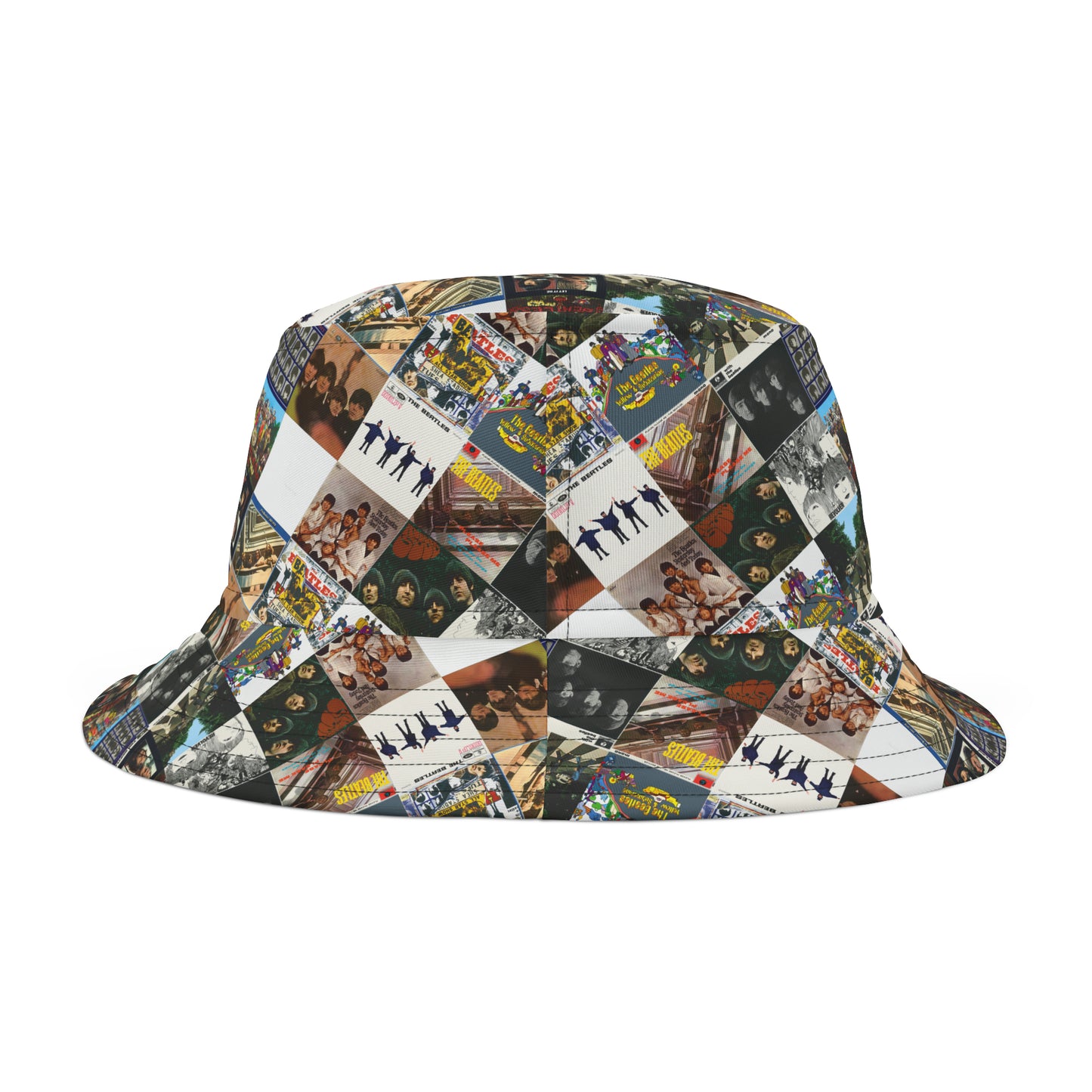 The Beatles Album Cover Collage Bucket Hat