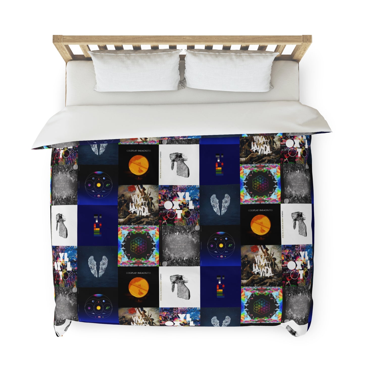 Colplay Album Cover Collage Duvet Cover