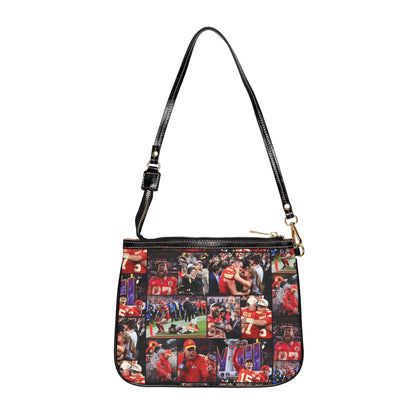 Kansas City Chiefs Superbowl LVIII Championship Victory Collage Small Shoulder Bag