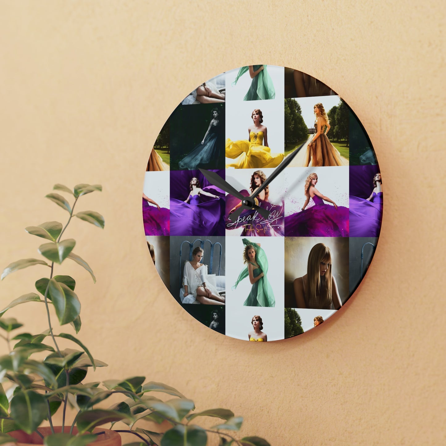 Taylor Swift Speak Now Mosaic Acrylic Wall Clock