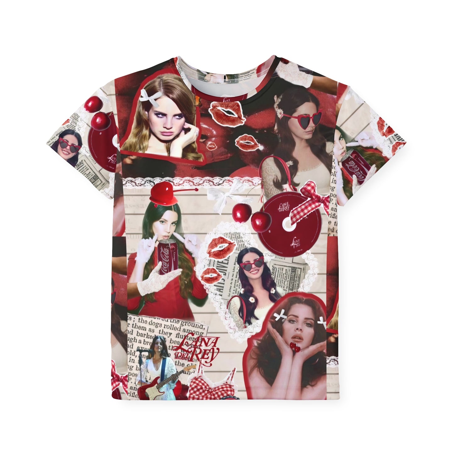 Lana Del Rey Cherry Coke Collage Kids Sports Jersey