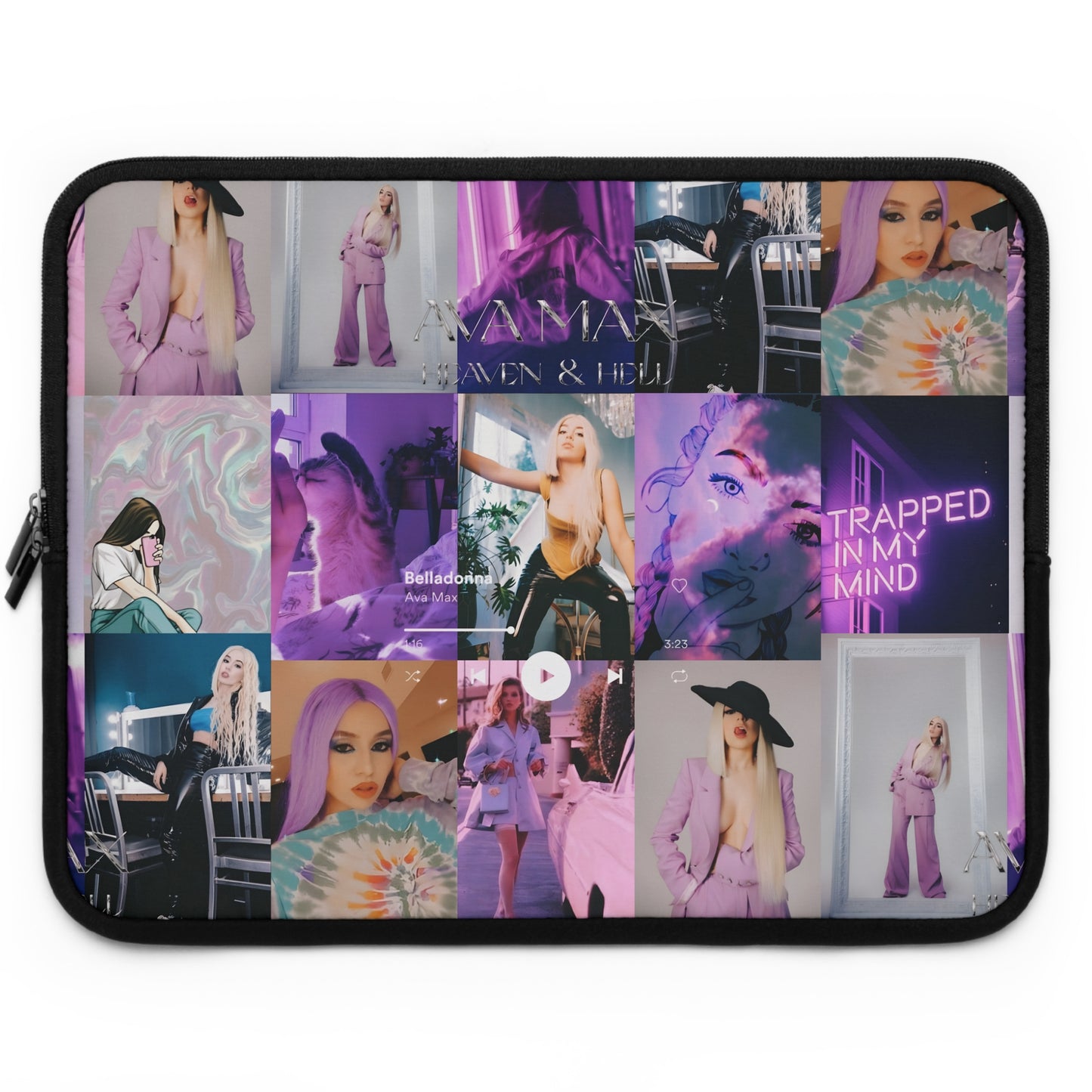 Ava Max Belladonna Photo Collage Laptop Sleeve