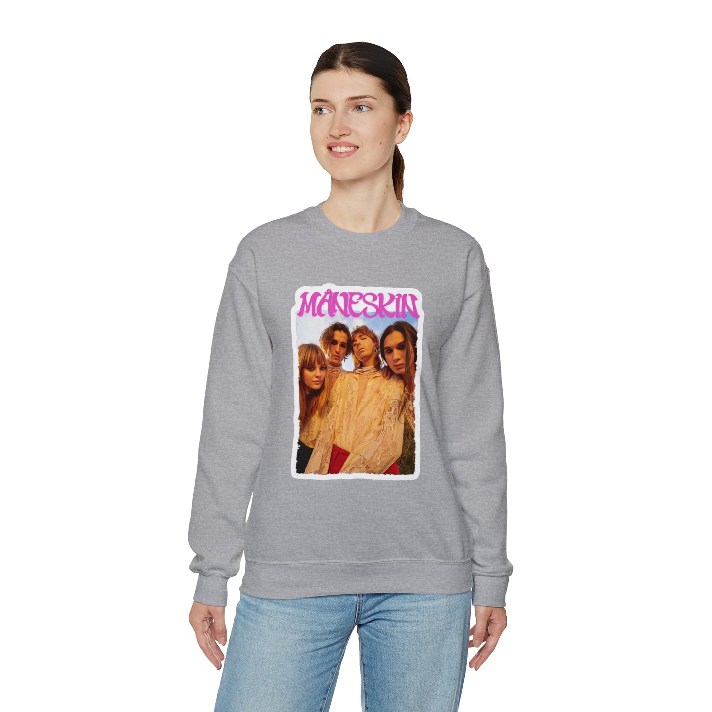 Måneskin Group Photo Unisex Heavy Blend Crewneck Sweatshirt