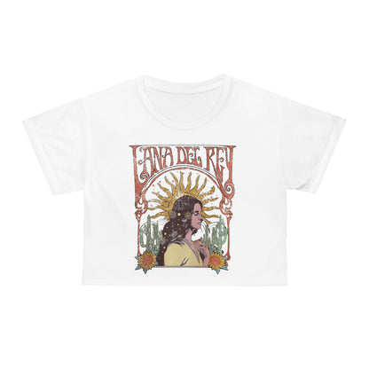 Lana Del Rey Vintage Artwork Crop Tee