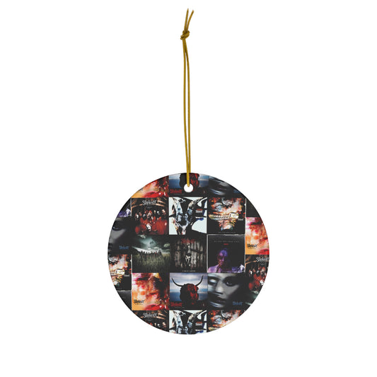 Slipknot Album Art Collage Ceramic Ornament