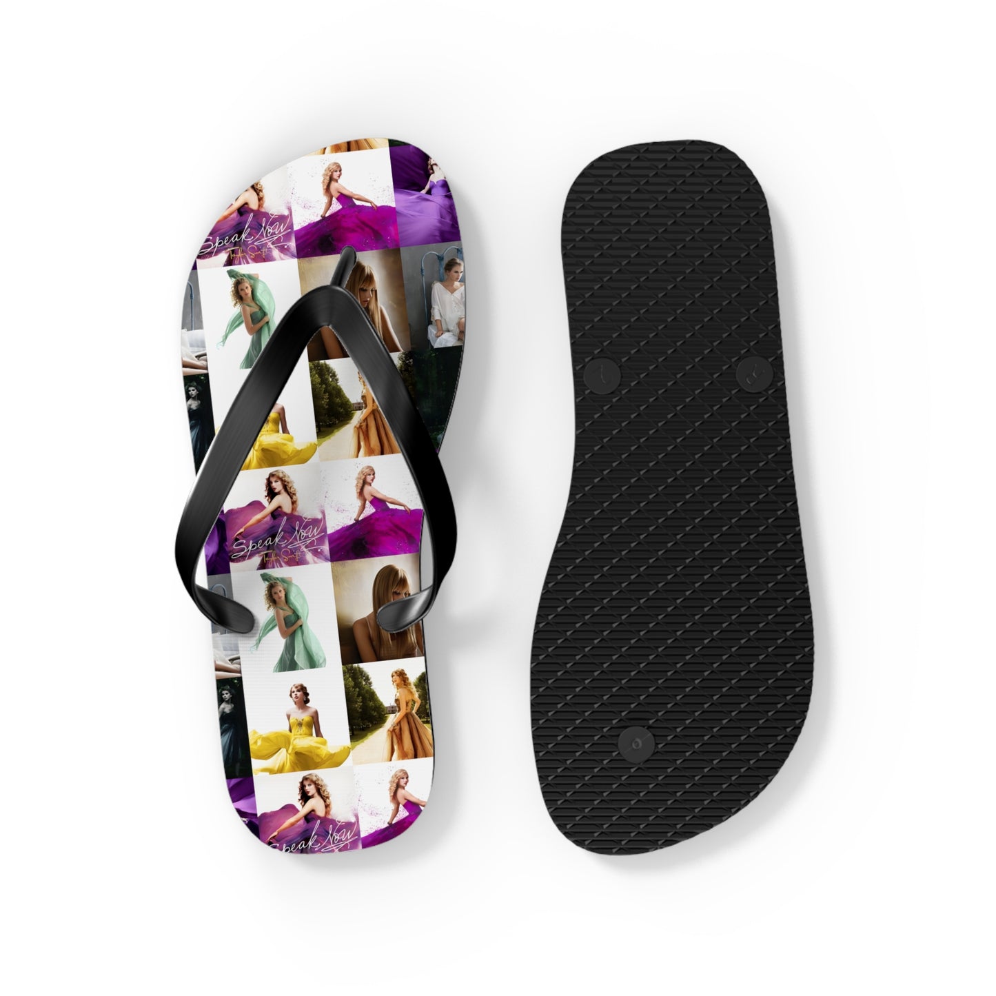 Taylor Swift Speak Now Mosaic Flip Flops