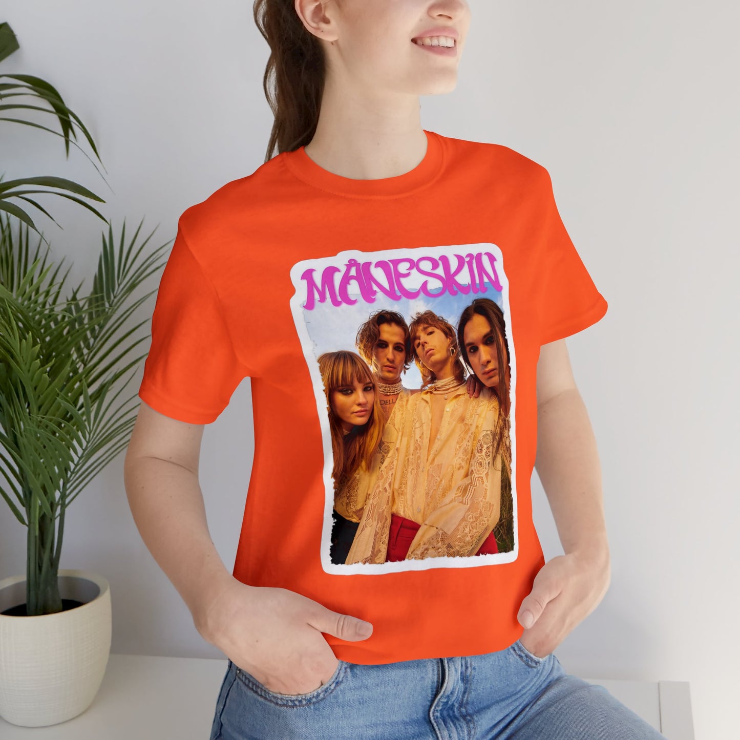 Måneskin Group Photo Unisex Jersey Short Sleeve Tee Shirt