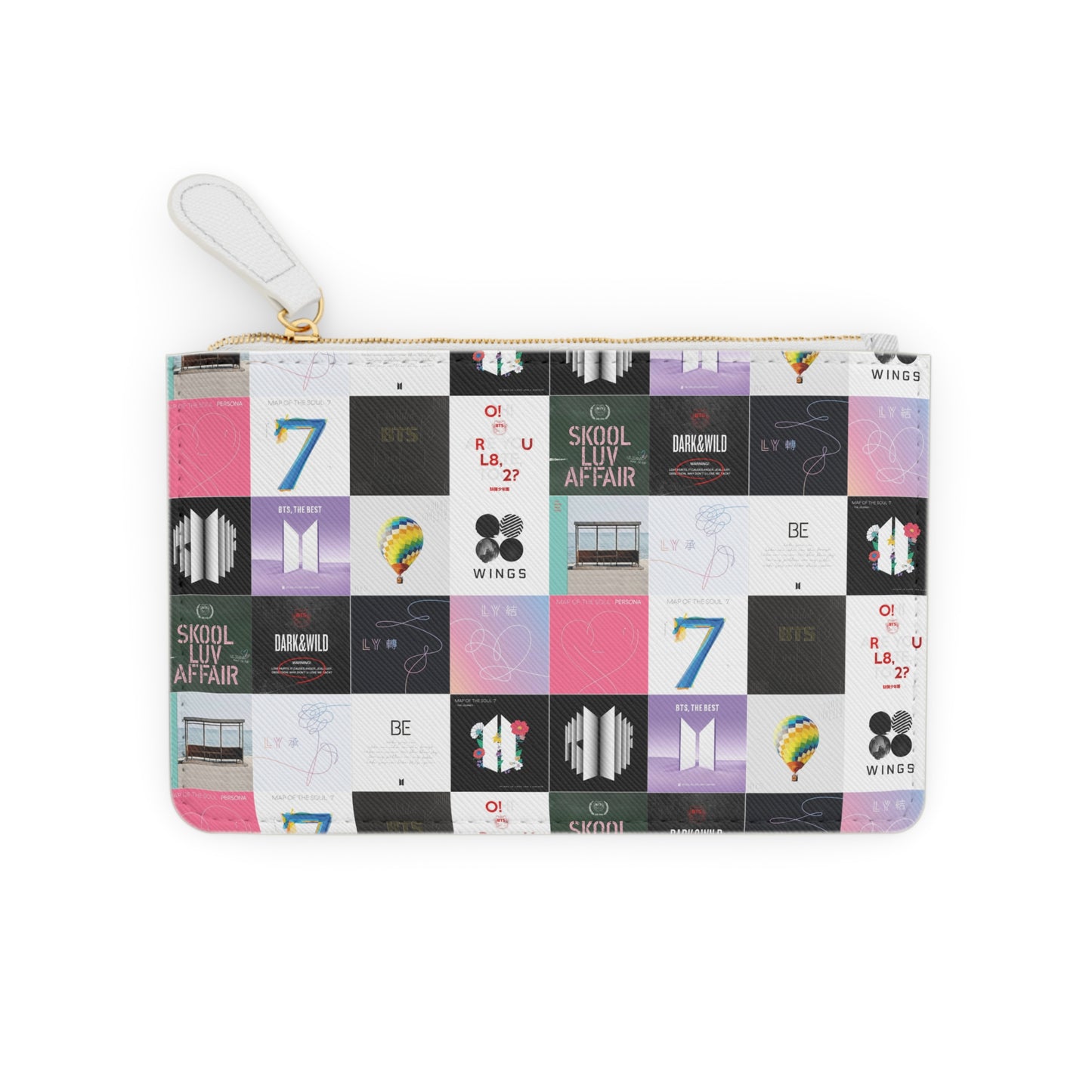 BTS Album Cover Art Collage Mini Clutch Bag