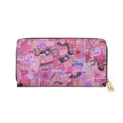 Ariana Grande Purple Vibes Collage Zipper Wallet