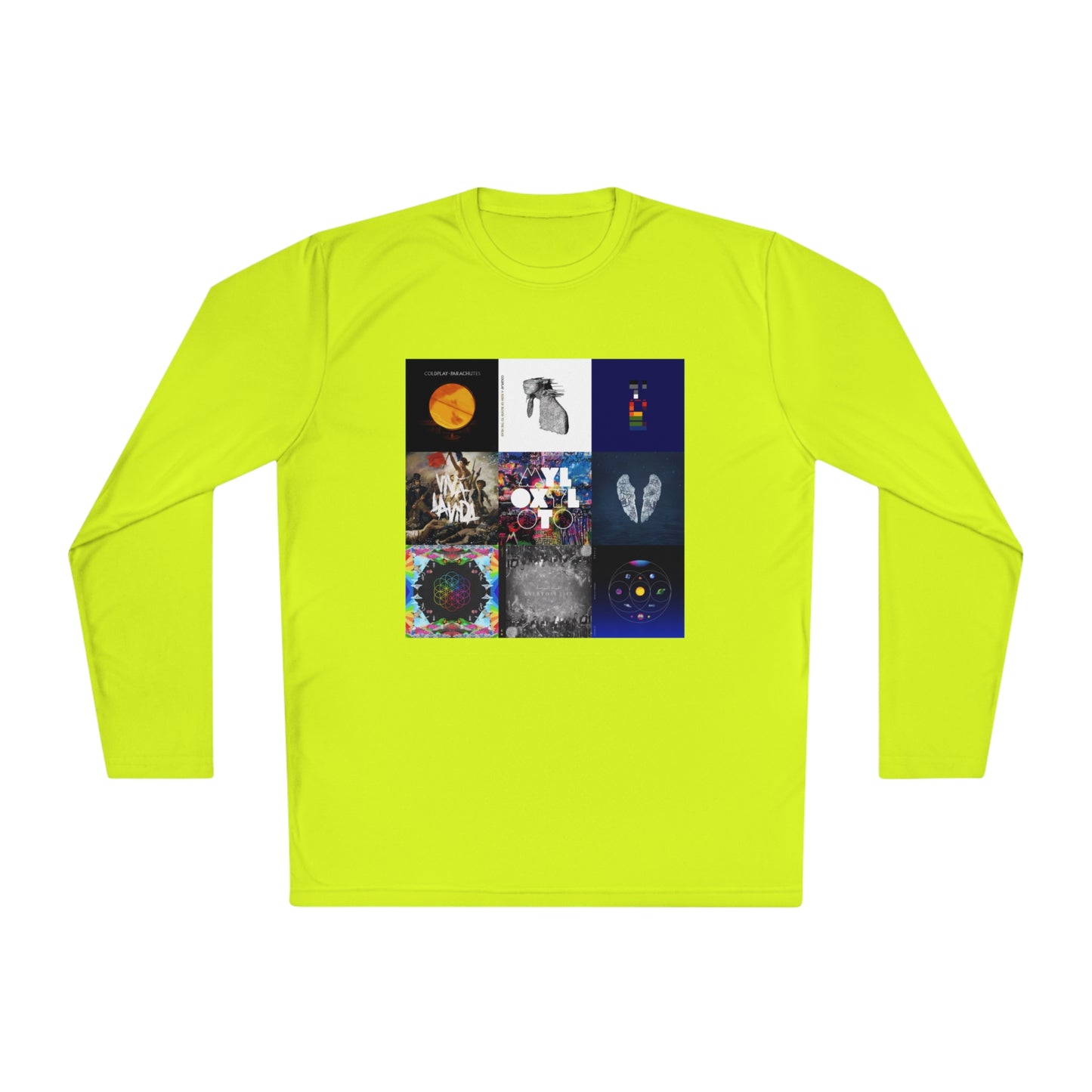 Colplay Album Cover Collage Unisex Lightweight Long Sleeve Tee