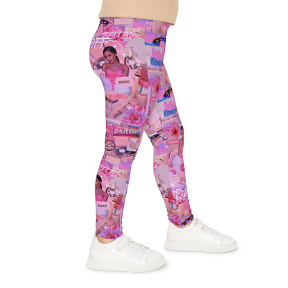 Ariana Grande Purple Vibes Collage Kids Leggings