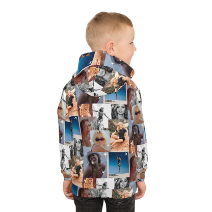 Miley Cyrus Flowers Photo Collage Kid's Hoodie