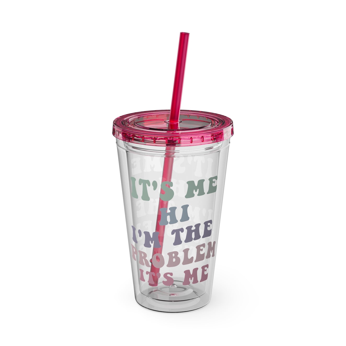 Taylor Swift It's Me Hi Sunsplash Tumbler with Straw