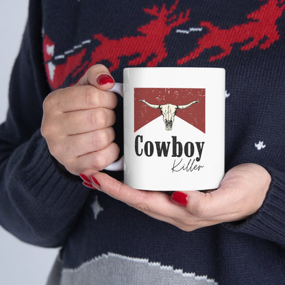 Morgan Wallen Cowboy Killer White Ceramic Mug