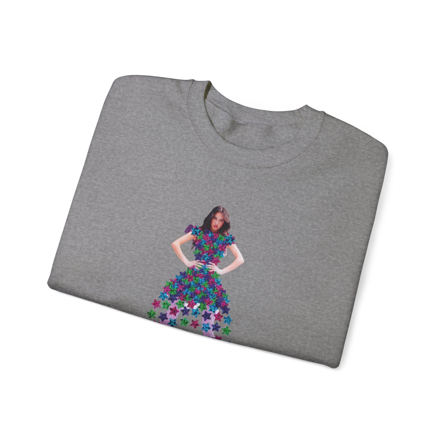 Olivia Rodrigo Hits Magazine Cover Unisex Heavy Blend Crewneck Sweatshirt