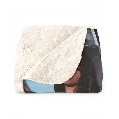 Madison Beer Mind In The Clouds Collage Sherpa Fleece Blanket