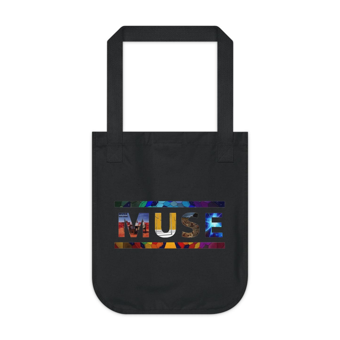 Muse Album Art Letters Organic Canvas Tote Bag