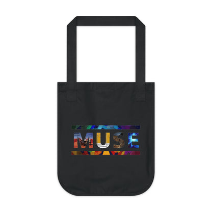 Muse Album Art Letters Organic Canvas Tote Bag