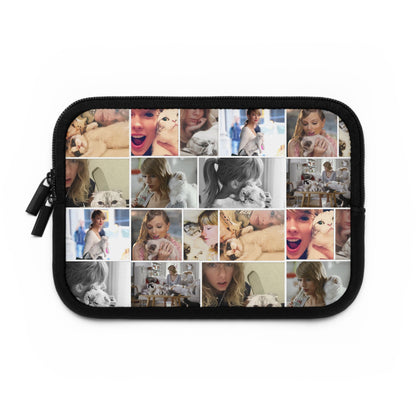 Taylor Swift's Cats Collage Pattern Laptop Sleeve