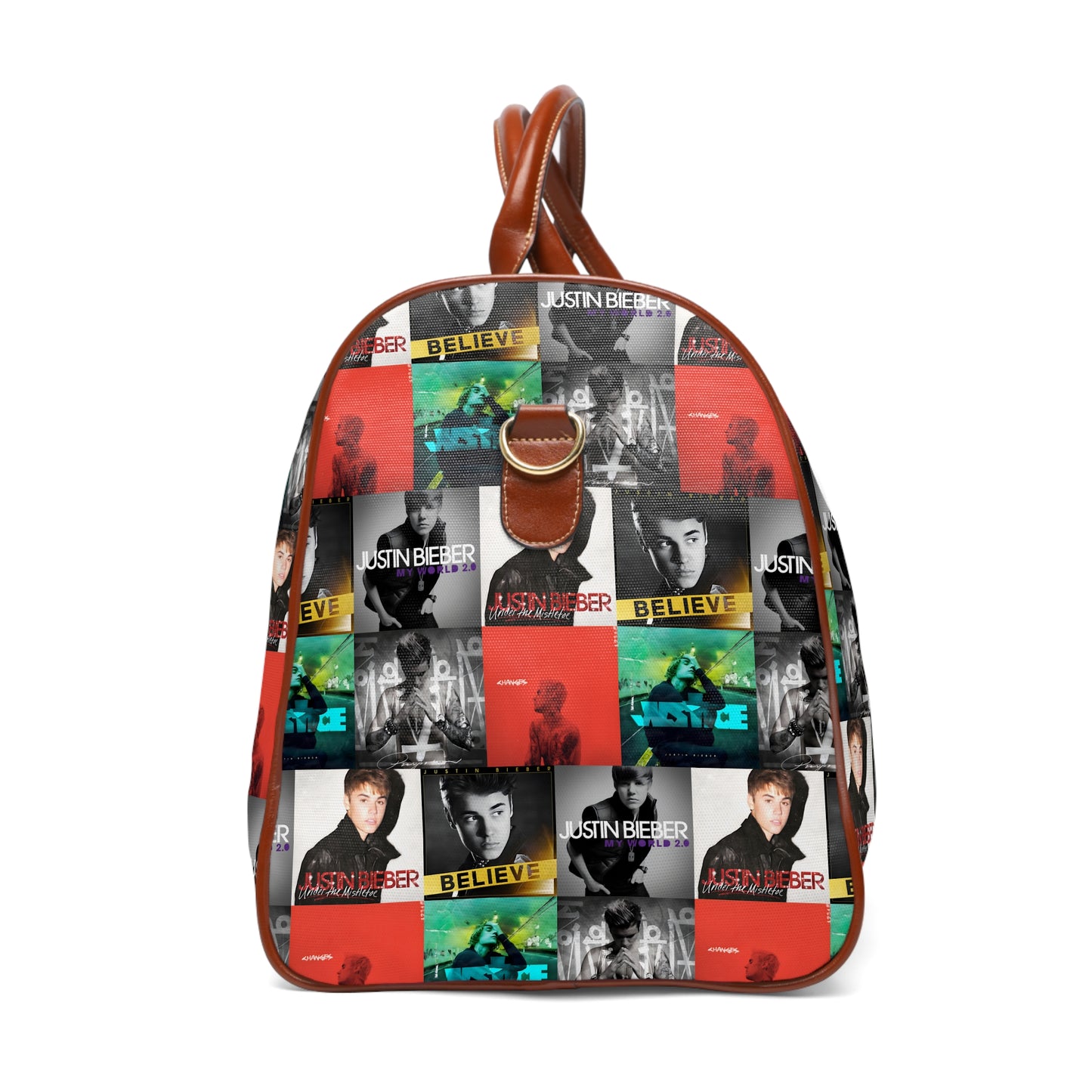 Justin Bieber Album Cover Collage Waterproof Travel Bag