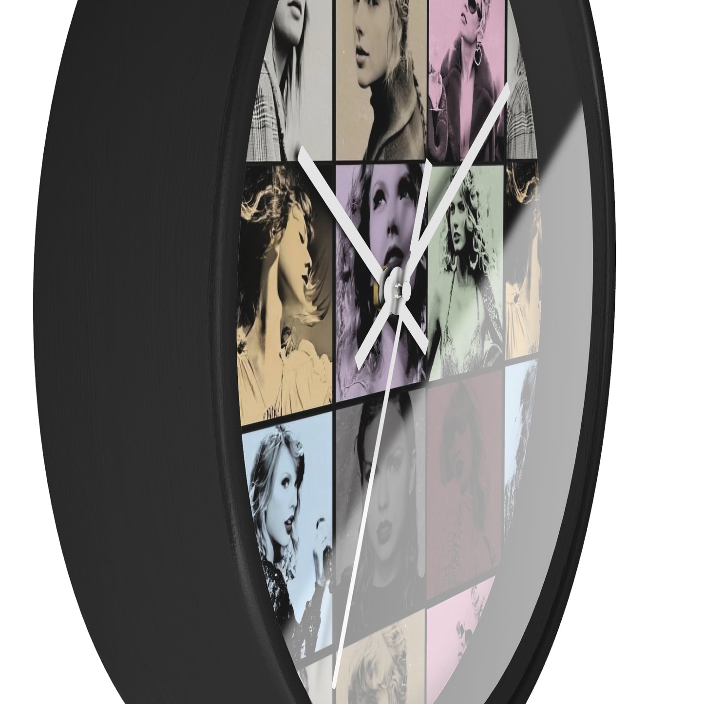 Taylor Swift Eras Collage Round Wall Clock