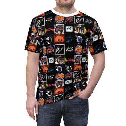 Daft Punk Album Cover Art Collage Unisex Tee Shirt