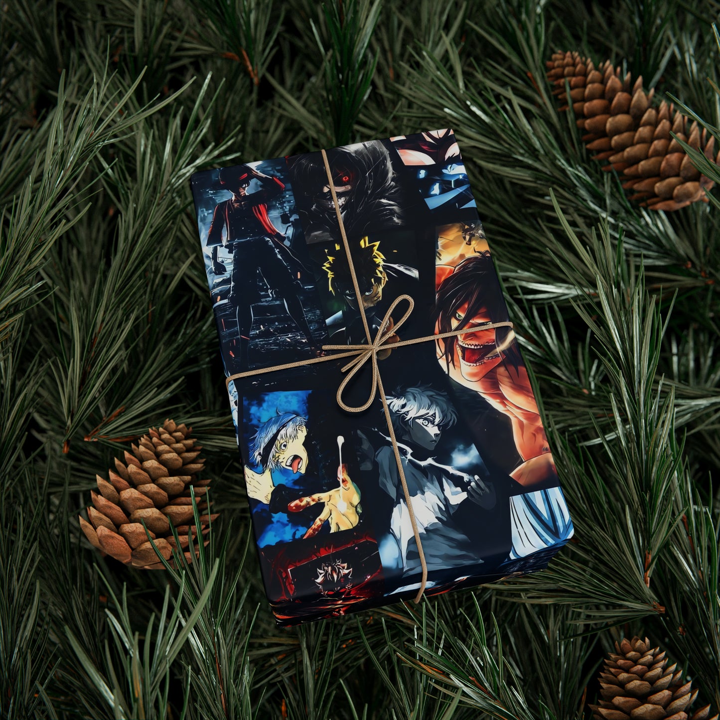 Anime Hero Montage Gift Wrapping Paper