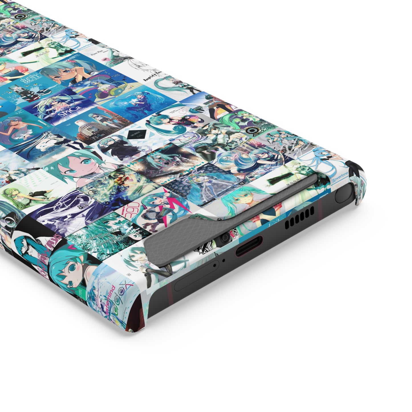 Hatsune Miku Album Cover Collage Phone Case With Card Holder