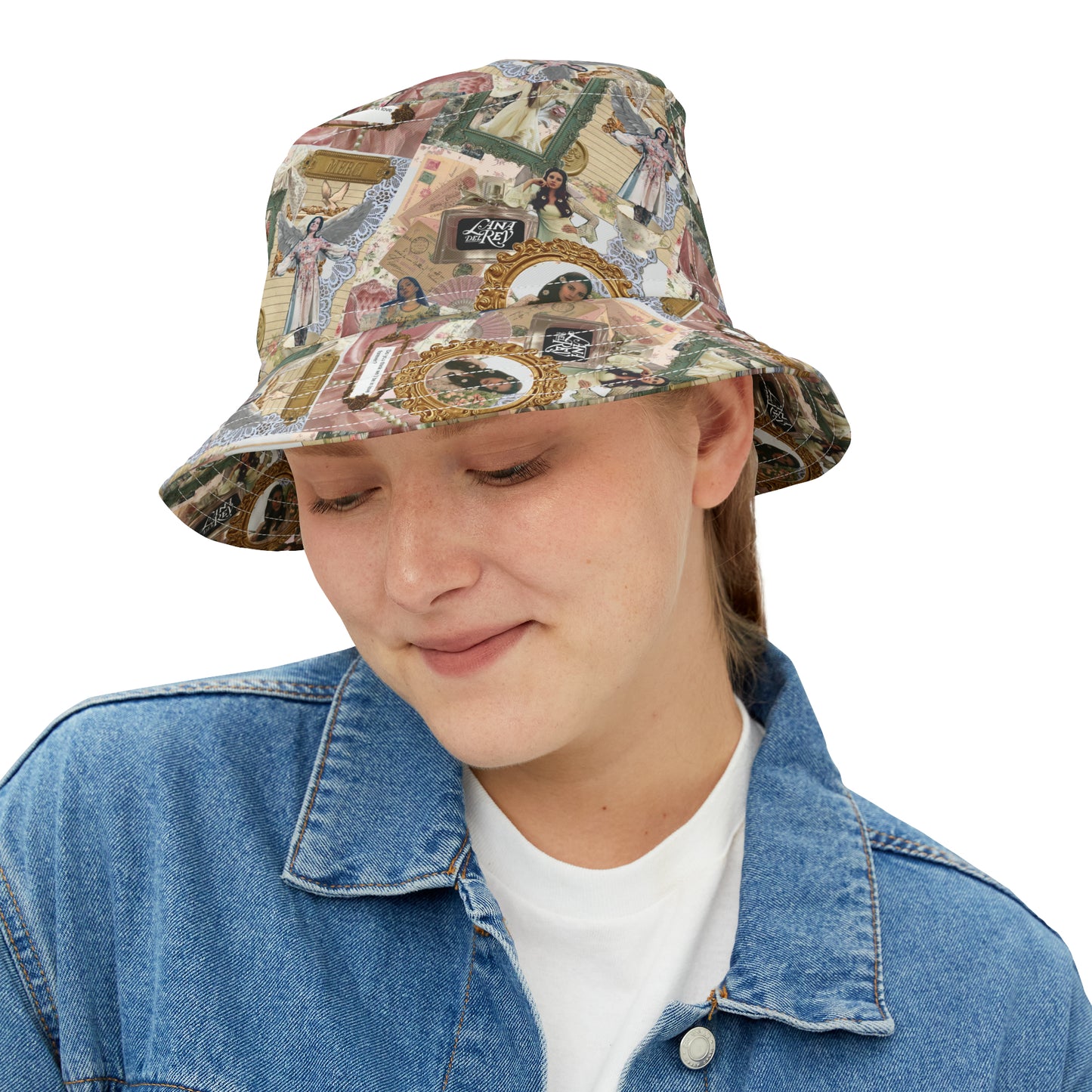 Lana Del Rey Victorian Collage Bucket Hat